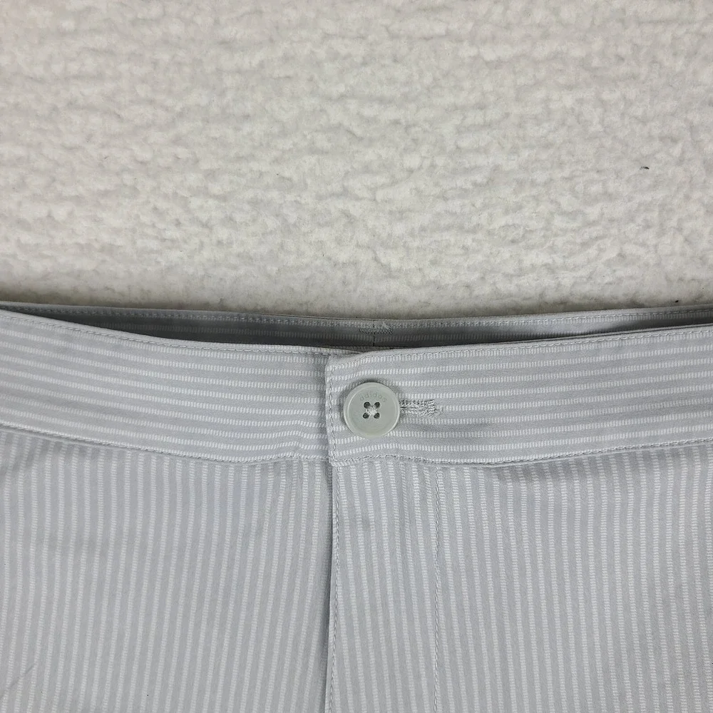 Adidas Shorts Mens 42 Gray‎ Striped 9